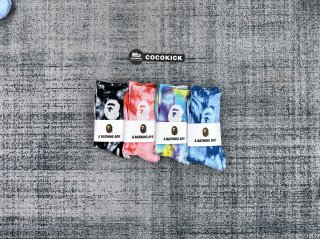 bape ape head high socks camouflage GF05084