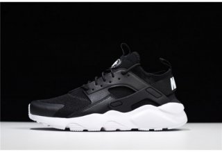 NIKE Mens Huarache Run Ultra Running Shoes Black/White 819685-016