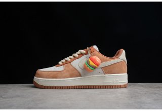 Nike Air Force 1 07 Low ESS Wheat Orange White Shoes CW2288-855