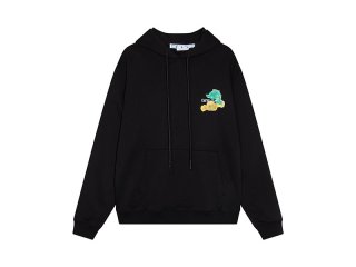 OFF WHITE hooded sweatshirt with big logo graffiti on the back