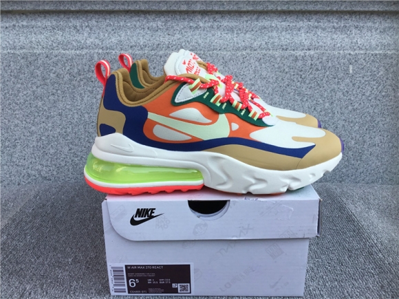 Nike Air Max 270 React Air Cushioned Running Shoe CQ4805-071