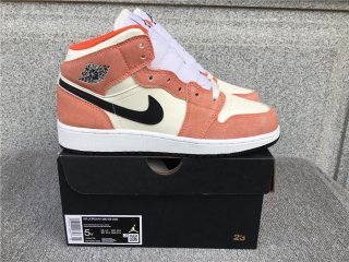 Air Jordan 1 Mid GS "Orange Suede