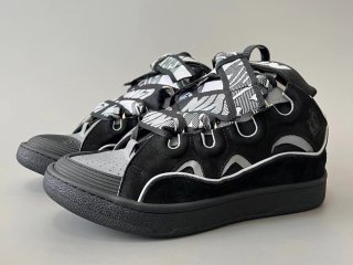 Lanvin Curb Sneaker Black Grey