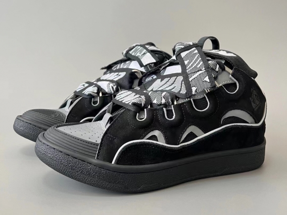 Lanvin Curb Sneaker Black Grey