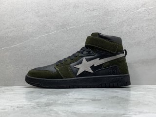 GT A Bathing Ape Bape SK8 Sta Olive Black
