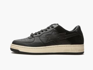 A BATHING APE® Mens BAPE STA "Black / Beige" BLACK