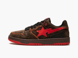 2021 A BATHING Mens APE® Mens SK8 STA Brown/Red