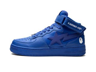A BATHING APE® Womens BAPE STA MID L IT BLUE