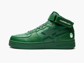 A BATHING APE® Womens BAPE STA MID L IT Green