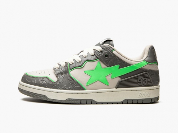 A BATHING APE® BAPE SK8 STA #4 M2 IT Beige/Grey/Green